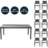 Home Deluxe Sol Madera Set 11-tlg. Grau