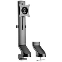 Logilink BP0161 1fach Monitor-Tischhalterung Schwarz Drehbar, Höhenverstellbar, Neigbar, Schwenkbar