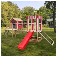 Home Deluxe Spielturm WUNDERLAND Kiefernholz Rot