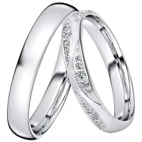 DOOSTI Trauring Schmuck Geschenk Silber 925 Trauring Ehering Partnerring