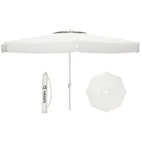 Marbueno summer Marbueno Solskærm Weiß Polyester Aluminium Ø 300