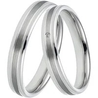 DOOSTI Trauring "Schmuck Geschenk Silber 925 Trauring Ehering Partnerring