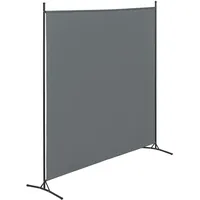 [en.casa] Raumteiler Tarazona 176x175cm Dunkelgrau