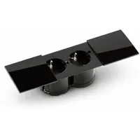 Naber Doppelsteckdose Schwarz 2 St.