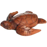 WOGEKA Schöne 22 cm Schildkröte Holz Tier Schildi Turtle12.20