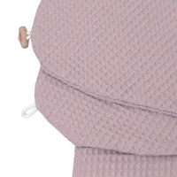 HOBEA-Germany Stillkissen XXL Lagerungskissen Schwangerschaftskissen Seitenschläferkissen groß (Waffelmuster Mauve,