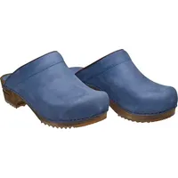 Sanita Comfortwear Clog "Wood-Chrissy Open" in blau | Gr.: