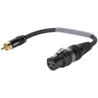 SOMMER CABLE Adapterkabel XLR(F)/Cinch(M) 0,15m sw
