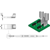 Jbc Entlötspitze Serie C120 für Dual-In-Line, C120003/3,0 mm, gerade