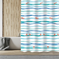 MSV Duschvorhang Deep Ocean 180 x 200 cm bunt