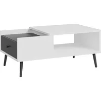 Forte Couchtisch Harllson Dekor Weiß / Grau