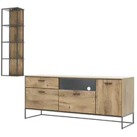 Uno Zurbrüggen Wandkombination MANHATTAN ¦ holzfarben ¦ Maße (cm):