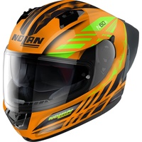 Nolan N60-6 Sport Hotfoot Helm, schwarz-orange, Größe S für