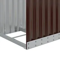 VidaXL Kaminholzunterstand Braun 40x45x100 cm Verzinkter Stahl