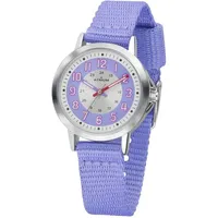 Atrium Kinder-Armbanduhr Analog Quarz Mädchen Nylon A46-18 lila