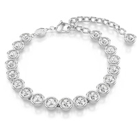 Swarovski Imber Tennis Armband, Rhodiniertes Damenarmband mit Strahlenden Swarovski