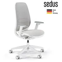 Sedus Bürostuhl se:air, Ai-821/002 Stoff weiß, Gestell weiß