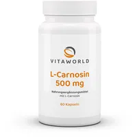 VITA-WORLD vitworld L-Carnosin 500mg, Natürliche, körpereigene Substanz, 60 Kapseln