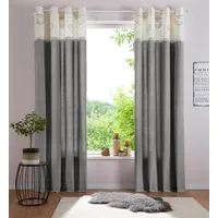 MY HOME Gardine »Louis«, (1 St.), halbtransparent, aus Bio-Baumwolle,