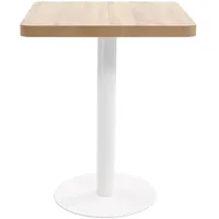 VidaXL Bistrotisch 60 x 75 x 60 cm hellbraun