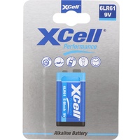 XCell Batterie Alkaline 9 Volt, 6LR61, 9V E-Block, umweltfreundliche