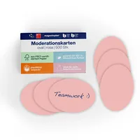 Magnetoplan Kommunikationskarte oval, 190 x 110 mm, 500 Stück,