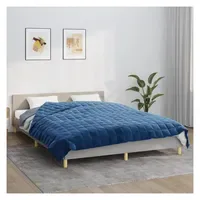 VidaXL Gewichtsdecke Blau 200x225 cm 9 kg Stoff