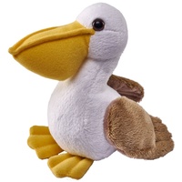 Wild Republic Pocketkins Eco Pelikan, Plüschtier, 12 cm, Plüschspielzeug,