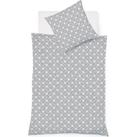 FLEURESSE Damast Bettwäsche Black Premium Woven grau