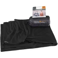 Cocoon Merino Wool-silk Travel Decke - Black - 180