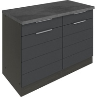 Kochstation Unterschrank »KS-Luhe«, 120 cm breit, für viel Stauraum,