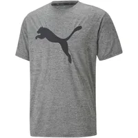 Puma Herren, Sportshirt, TRAIN FAV HEATHER CAT TEE grau
