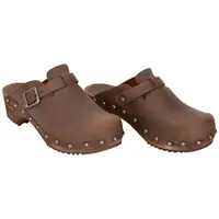 Sanita Wood-Kristel Open Clog Antique Brown Gr.40 - Braun