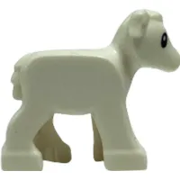 LEGO Schaf Minifigur Weiss - Sheep Minifigure White 1569pb01