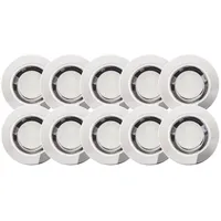 Lightbox 10er Set LED Einbaulampen - Spritzwassergeschützte moderne Einbauleuchten