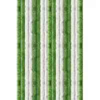 Arsvita Flauschvorhang 120x200 Unistreifen grün - weiß