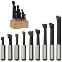VidaXL Bohrstangen 9 Stk. 12 mm im Holzsockel