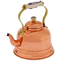 Ich-zapfe Wasserkessel, Teekessel - aus Kupfer, mit Porzellanhenkel, 1,5L