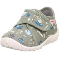 Superfit Baby Jungen Spotty Hausschuhe, HELLGRÜN/Mehrfarbig 7540, 19 EU