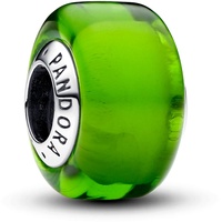 Pandora Moments Grünes Murano-Glas Mini-Charm aus Sterling Silber, Kompatibel