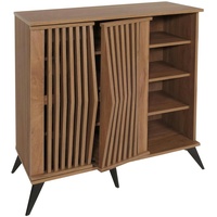 Mendler Kommode HWC-M45, Schrank Sideboard Anrichte Highboard, 3D-Design Staufächer