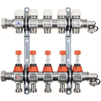 Kermi x-net Verteiler 1" Komfort-9 für 9 Kreise, Baulänge