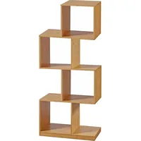 [en.casa] Bücherregal Gullspång Bambus 130x55x30cm Natur