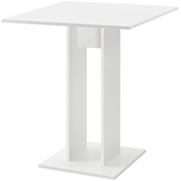 [en.casa] Esstisch Lindesnes 65x65x78 cm Weiß matt