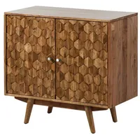 Massivmoebel24 Kommode Akazie 80x42x75 Akazie natur lackiert MOSAYK #113