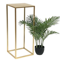 DanDiBo Ambiente DanDiBo Blumenhocker Metall Gold Eckig 70 cm