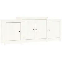 VidaXL Sideboard Weiß 164x37x68 cm Massivholz Kiefer