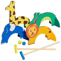 Relaxdays Krocket Spiel für Kinder im Tier-Design