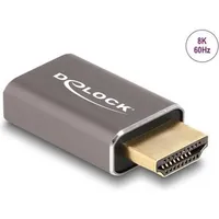 DeLock 60081 Adapter [1x HDMI-Stecker - 1x HDMI-Buchse] Grau