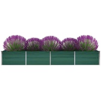 VidaXL Garten-Hochbeet Verzinkter Stahl 320x80x45 cm Grün